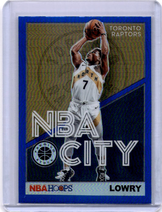 2019-20 Hoops Premium Stock #4 Kyle Lowry NBA City Blue