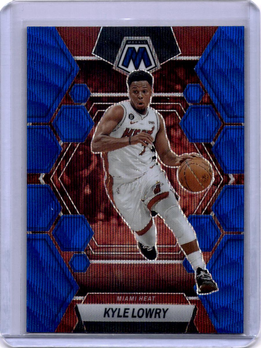 2022-23 Panini Mosaic #166 Kyle Lowry Blue Wave