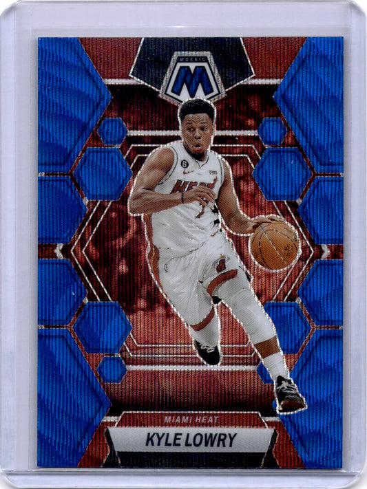 2022-23 Panini Mosaic #166 Kyle Lowry Blue Wave