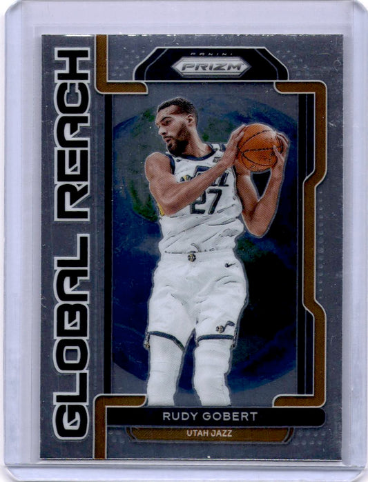 2021-22 Panini Prizm #9 Rudy Gobert Global Reach