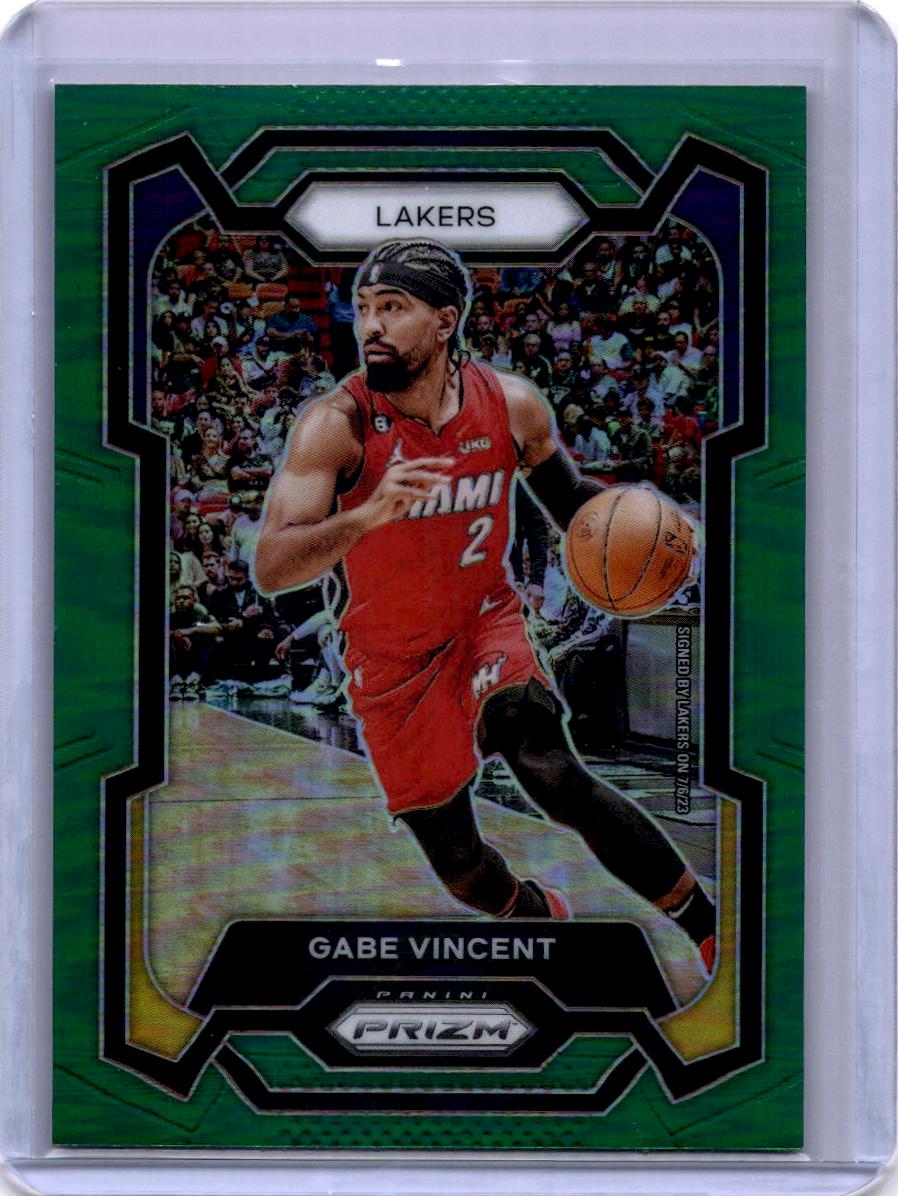 2023-24 Panini Prizm #225 Gabe Vincent Prizms Green