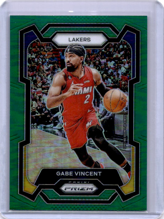 2023-24 Panini Prizm #225 Gabe Vincent Prizms Green