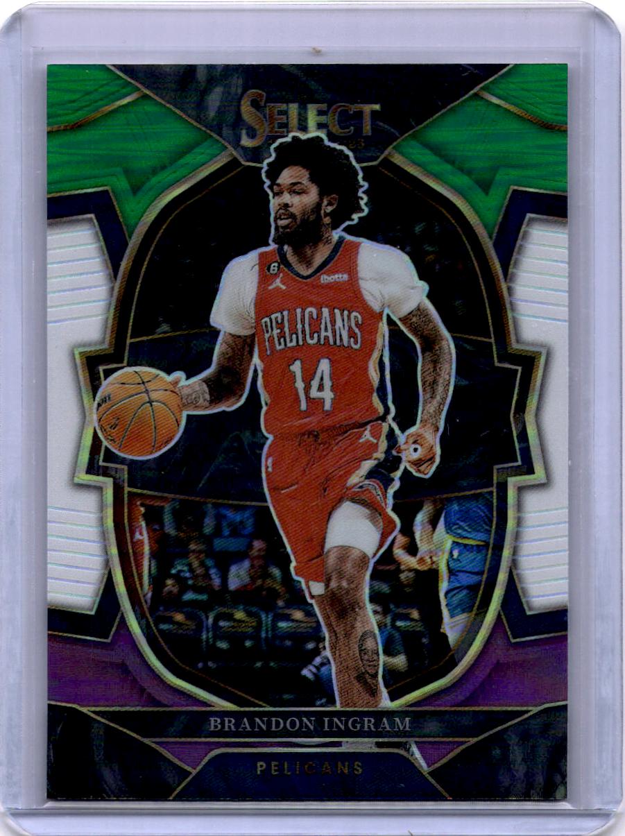 2022-23 Panini Select #59 Brandon Ingram Green White Purple Prizms