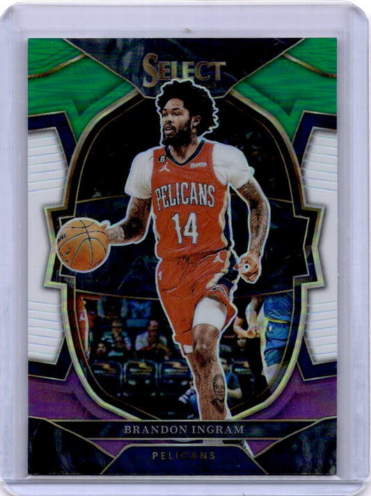 2022-23 Panini Select #59 Brandon Ingram Green White Purple Prizms
