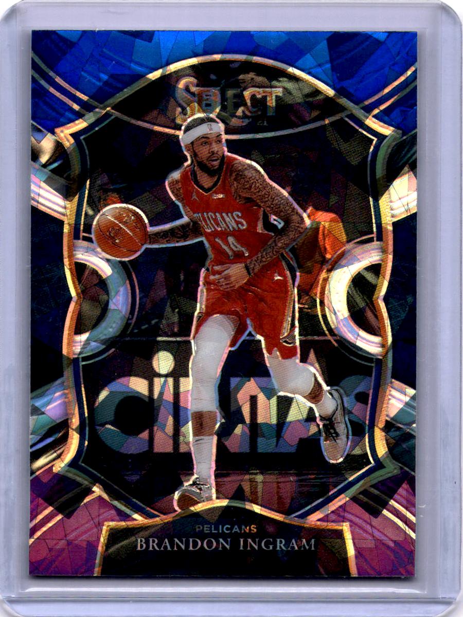 2020-21 Panini Select #53 Brandon Ingram Blue White Purple Cracked Ice