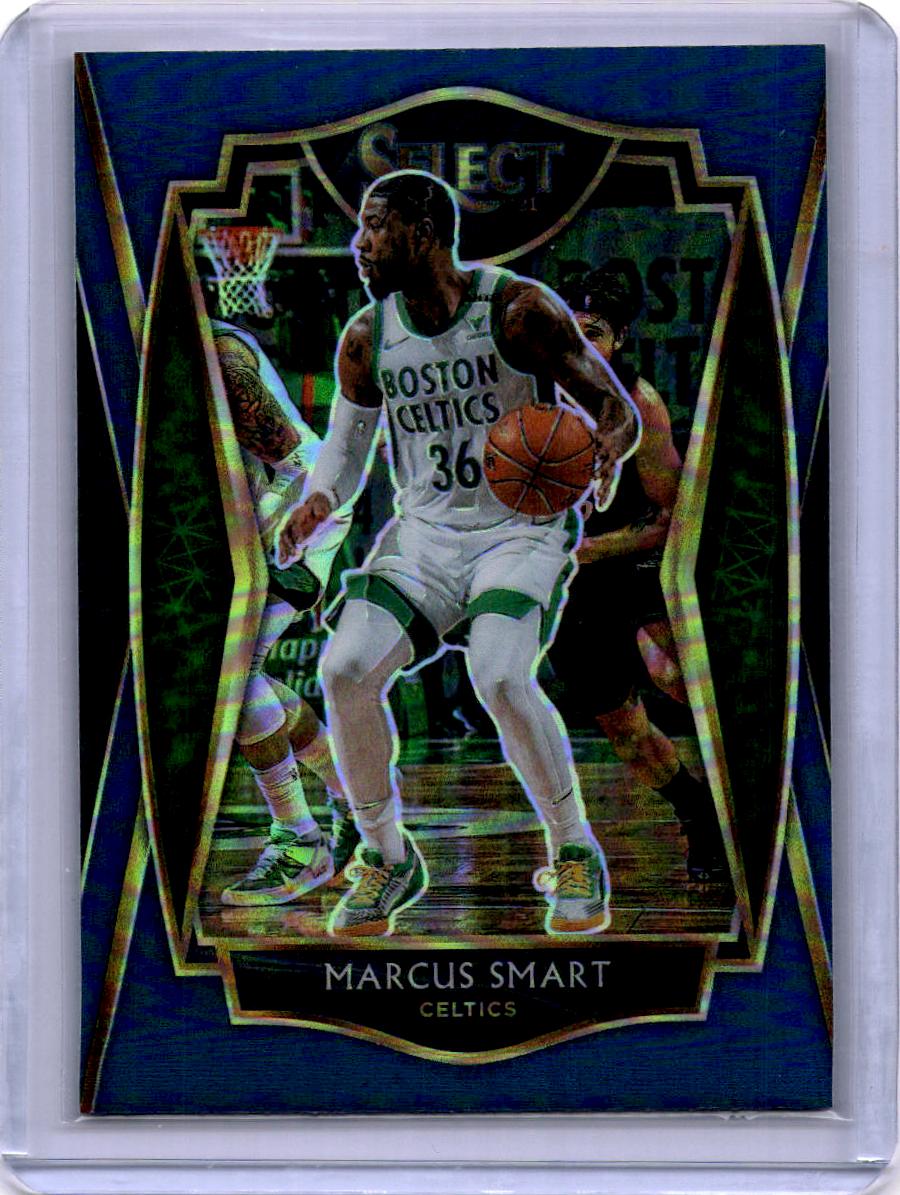2020-21 Panini Select #111 Marcus Smart Blue Prizms