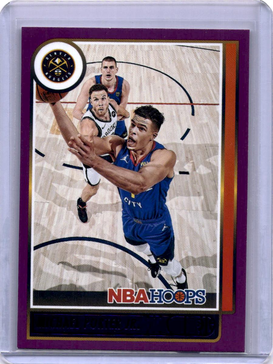 2021-22 Hoops #21 Michael Porter Jr. Purple