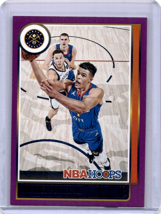 2021-22 Hoops #21 Michael Porter Jr. Purple