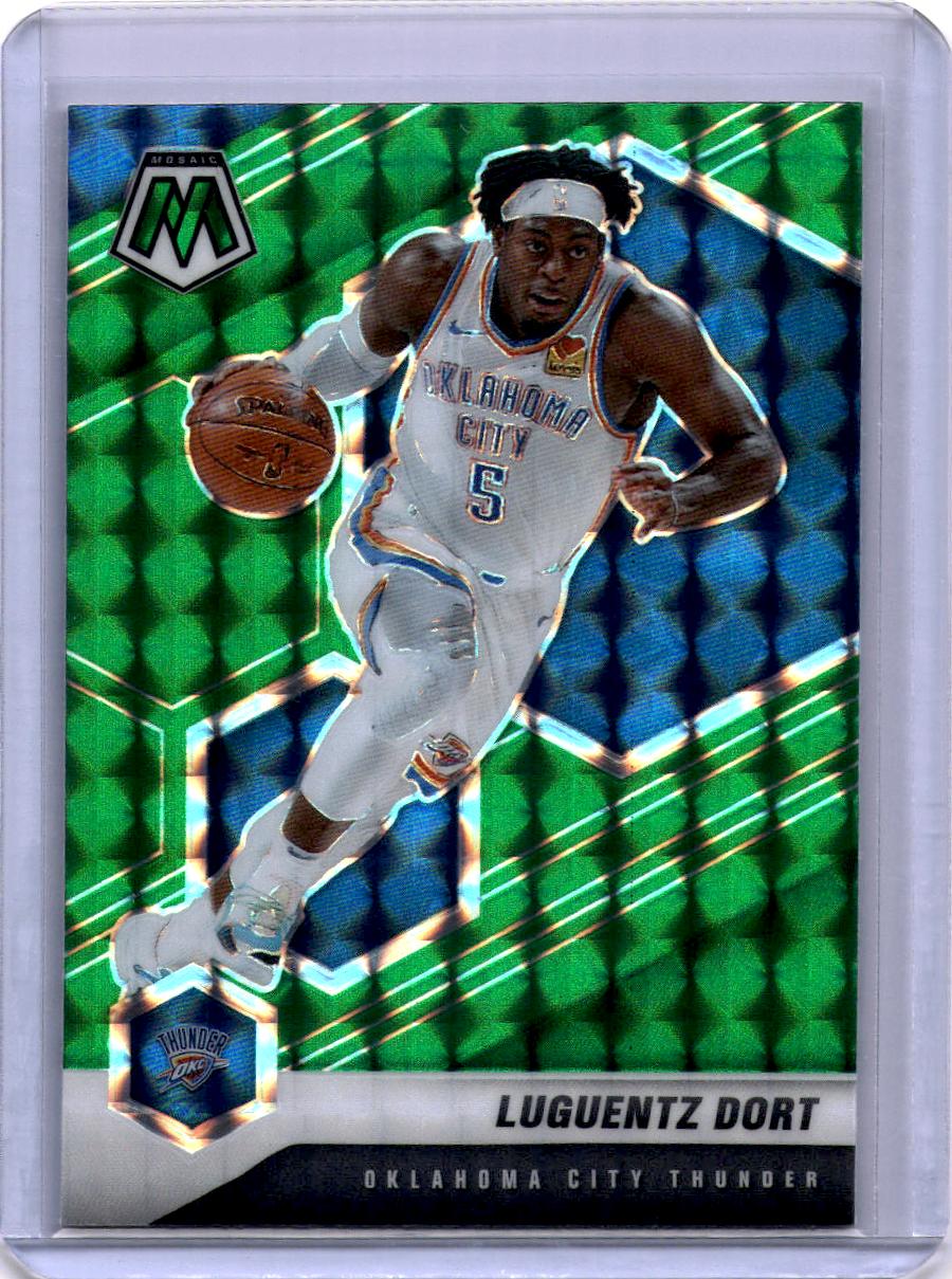 2020-21 Panini Mosaic #112 Luguentz Dort Mosaic Green