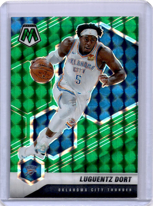 2020-21 Panini Mosaic #112 Luguentz Dort Mosaic Green