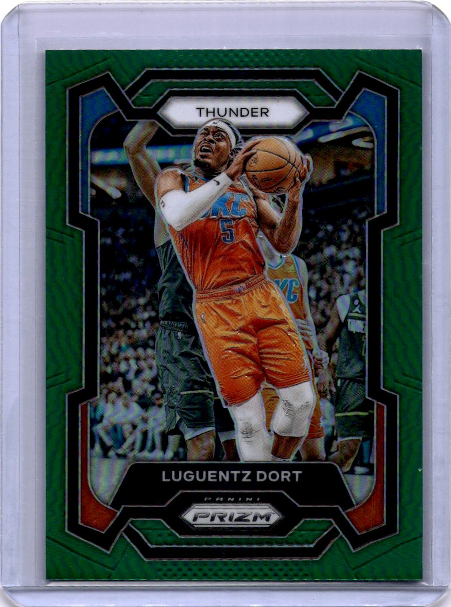 2023-24 Panini Prizm #254 Luguentz Dort Prizms Green