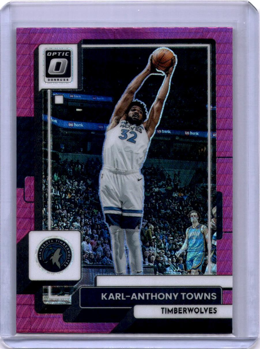 2022-23 Donruss Optic #50 Karl-Anthony Towns Hyper Pink
