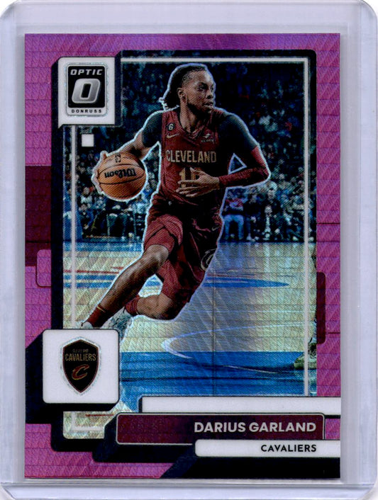 2022-23 Donruss Optic #98 Darius Garland Hyper Pink