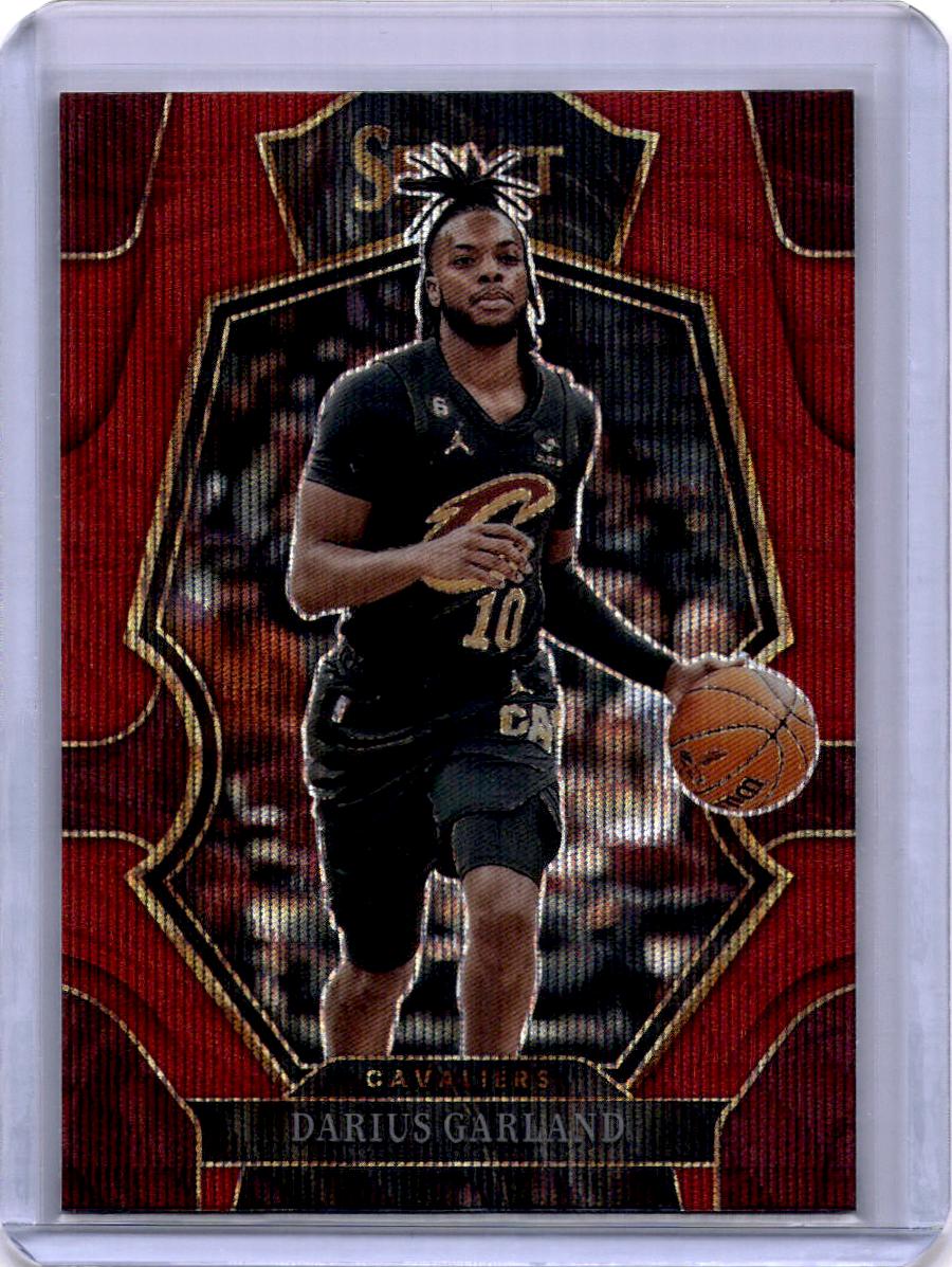 2022-23 Panini Select #106 Darius Garland Red Wave Prizms