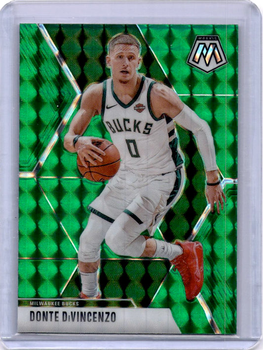 2019-20 Panini Mosaic #135 Donte DiVincenzo Green Prizm