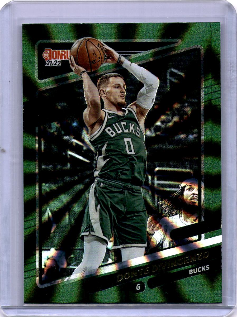 2021-22 Donruss #94 Donte DiVincenzo Holo Green Laser