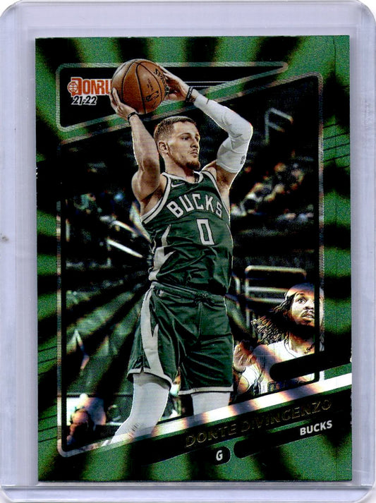 2021-22 Donruss #94 Donte DiVincenzo Holo Green Laser