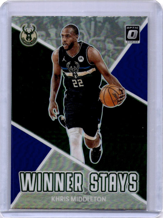 2022-23 Donruss Optic #10 Khris Middleton Winner Stays Purple