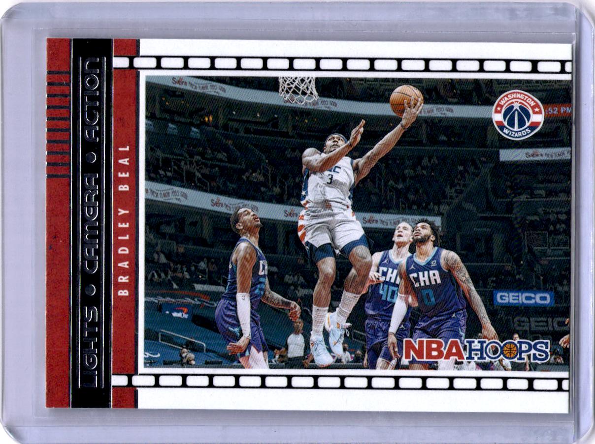 2021-22 Hoops #4 Bradley Beal Lights Camera Action