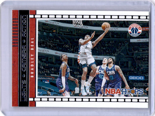 2021-22 Hoops #4 Bradley Beal Lights Camera Action