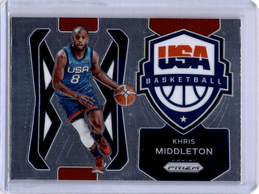 2021-22 Panini Prizm #5 Khris Middleton USA Basketball