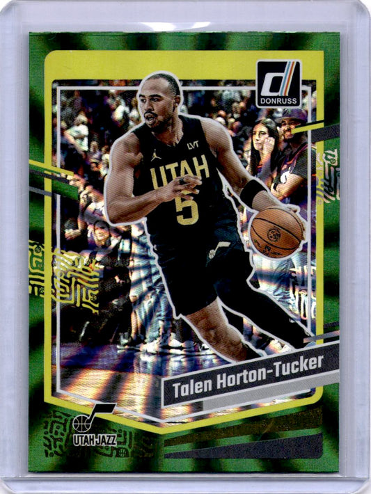 2023-24 Donruss #49 Talen Horton-Tucker Green Laser Holo