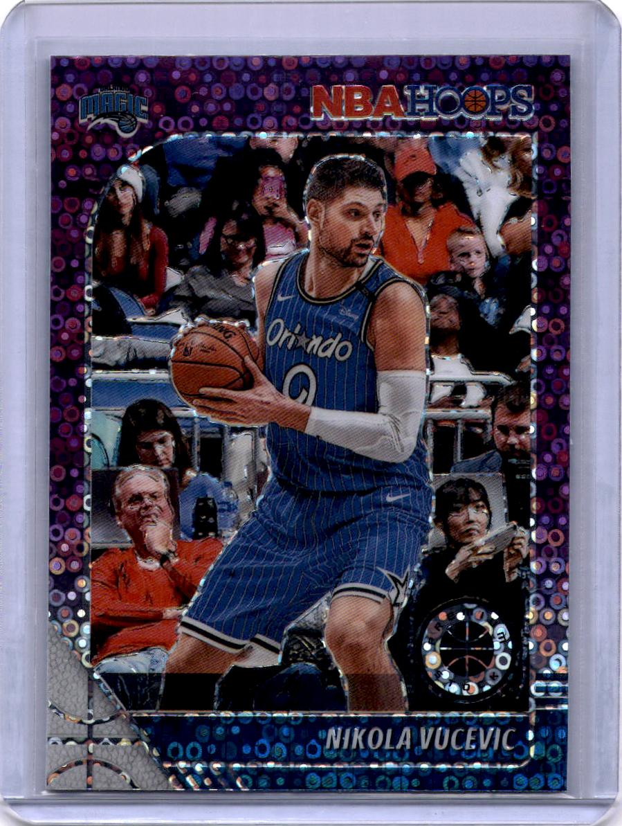 2019-20 Hoops Premium Stock #142 Nikola Vucevic Prizms Purple Disco