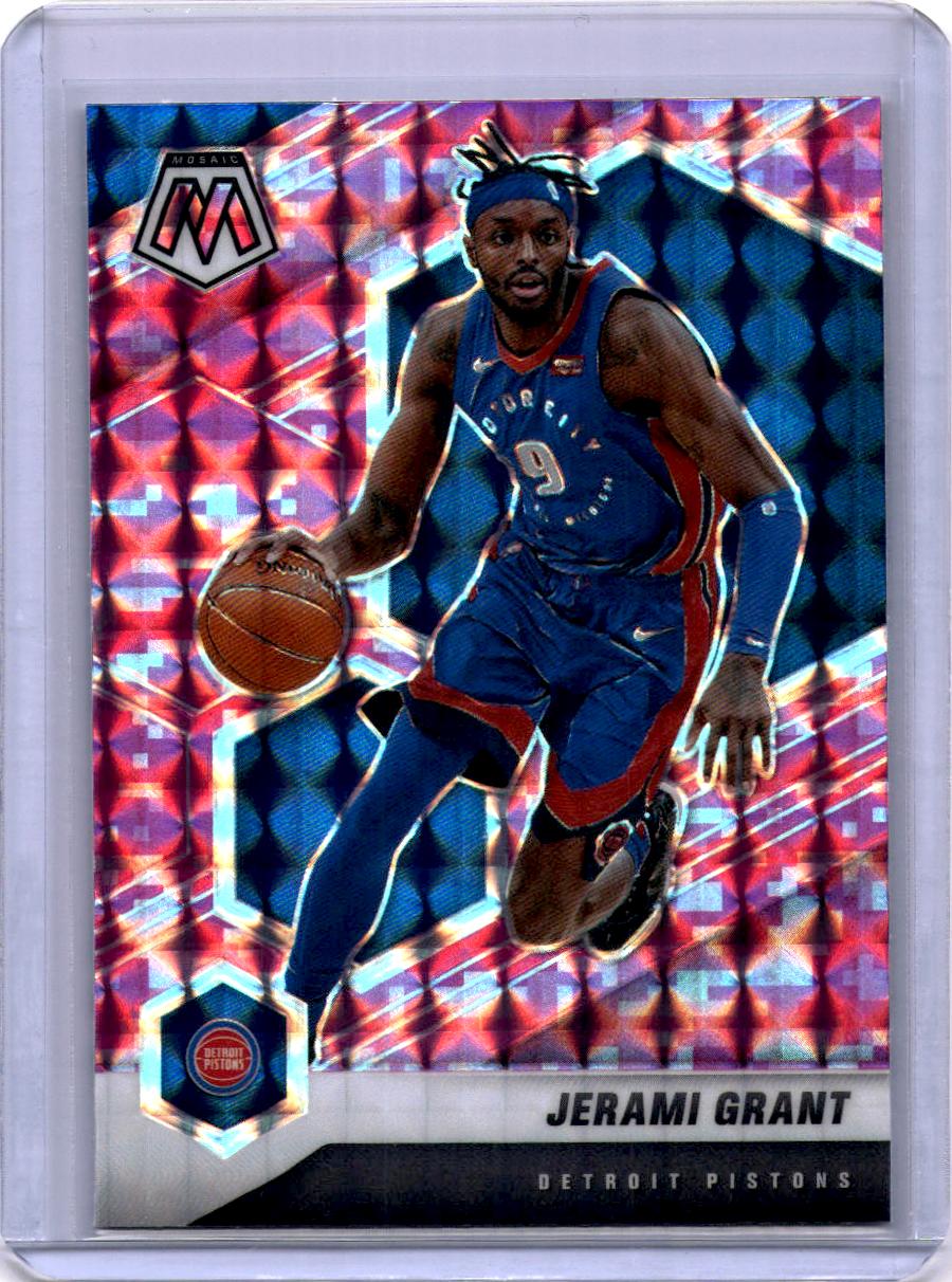 2020-21 Panini Mosaic #116 Jerami Grant Mosaic Camo Pink