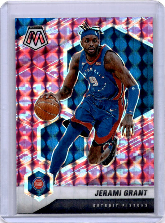 2020-21 Panini Mosaic #116 Jerami Grant Mosaic Camo Pink
