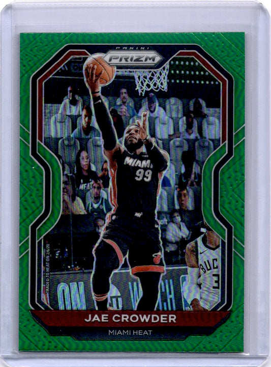 2020-21 Panini Prizm #146 Jae Crowder Green Prizms