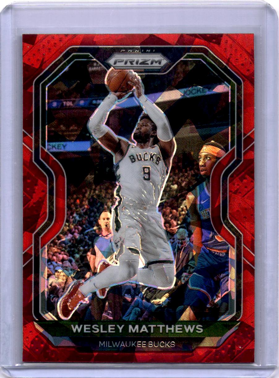 2020-21 Panini Prizm #168 Wesley Matthews Red Ice Prizms