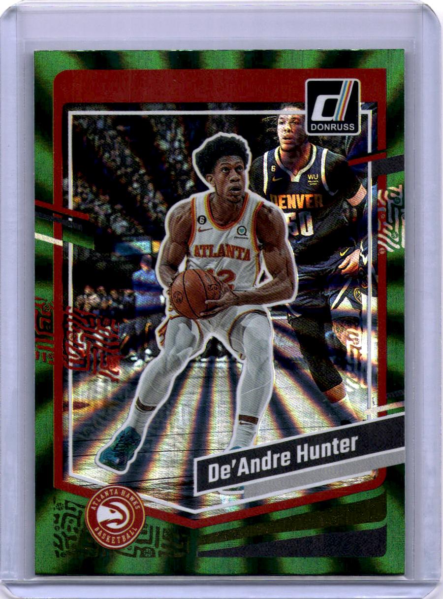 2023-24 Donruss #24 De'Andre Hunter Green Laser Holo