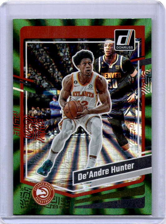 2023-24 Donruss #24 De'Andre Hunter Green Laser Holo