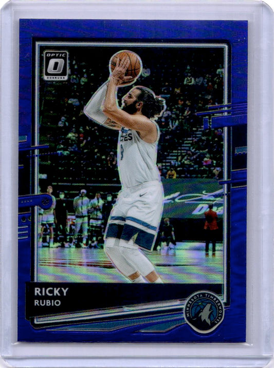 2020-21 Donruss Optic #138 Ricky Rubio Purple