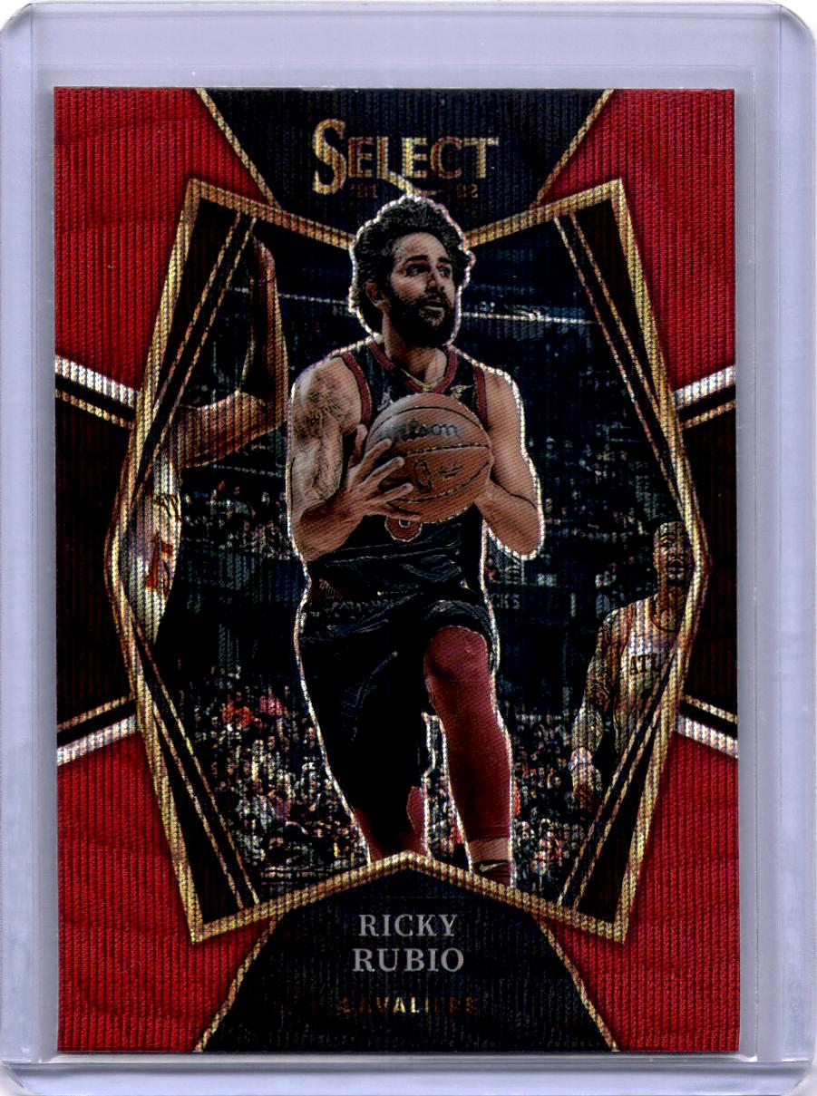 2021-22 Panini Select #169 Ricky Rubio Red Wave Prizms
