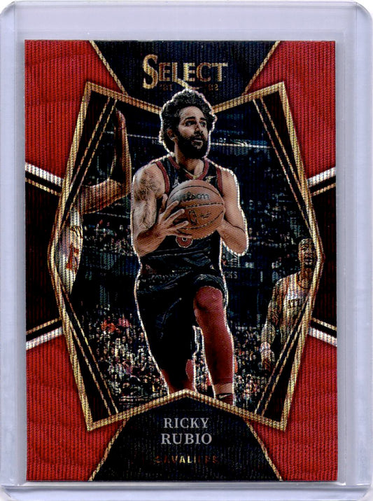 2021-22 Panini Select #169 Ricky Rubio Red Wave Prizms