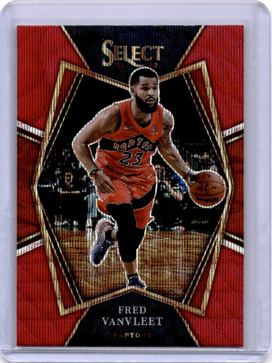 2021-22 Panini Select #130 Fred VanVleet Red Wave Prizms