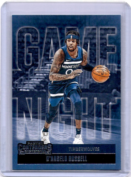 2020-21 Panini Contenders #10 D'Angelo Russell Game Night Ticket Red