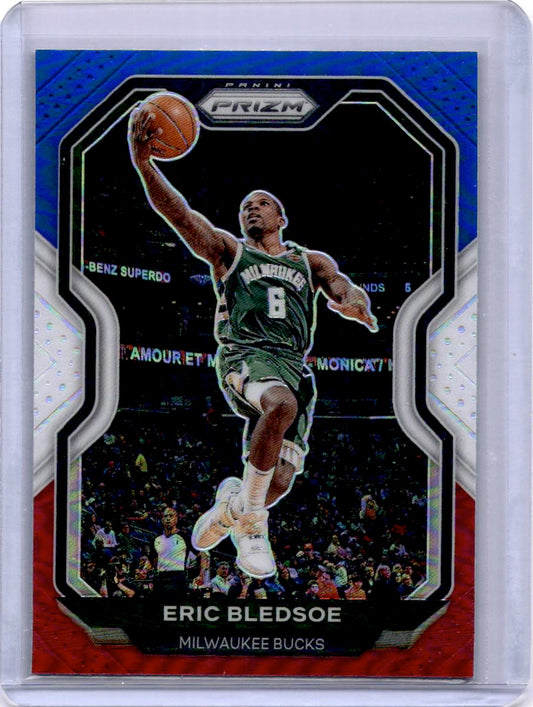 2020-21 Panini Prizm #17 Eric Bledsoe Red, White and Blue Prizms