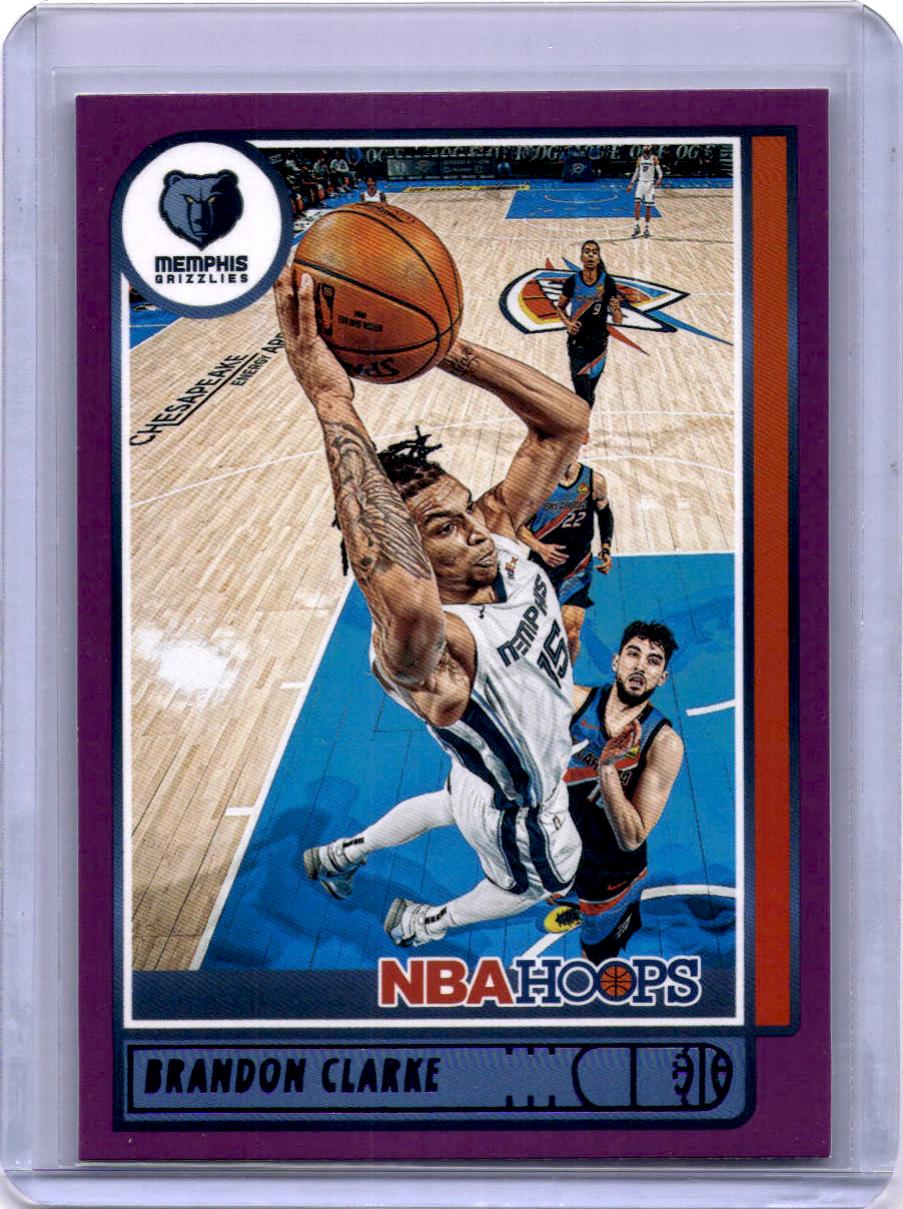 2021-22 Hoops #182 Brandon Clarke Purple
