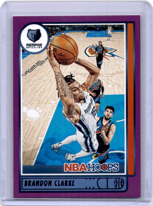 2021-22 Hoops #182 Brandon Clarke Purple