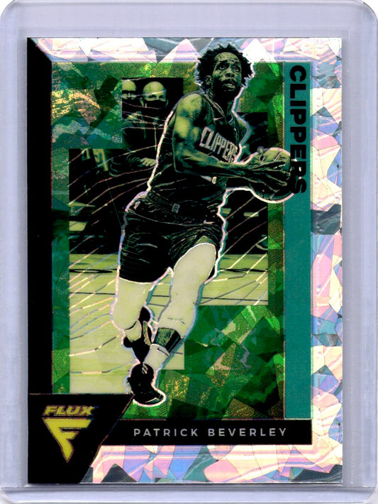 2020-21 Panini Flux #77 Patrick Beverley Fanatics Cracked Ice