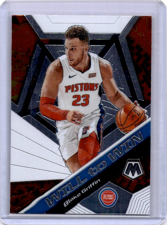 2019-20 Panini Mosaic #5 Blake Griffin Will to Win