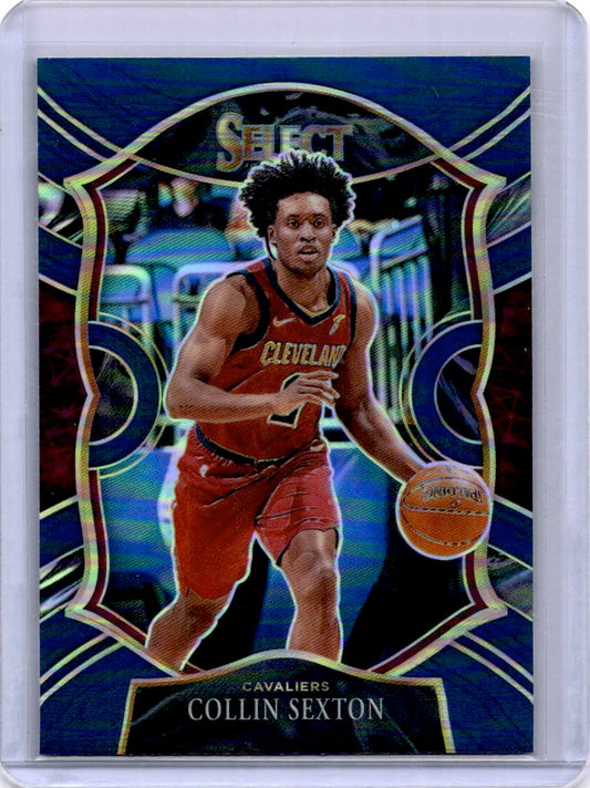 2020-21 Panini Select #59 Collin Sexton Blue Prizms