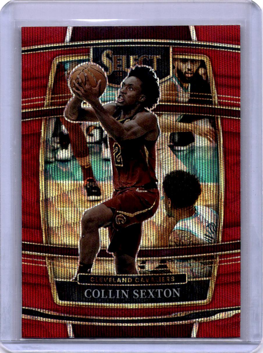 2021-22 Panini Select #71 Collin Sexton Red Wave Prizms