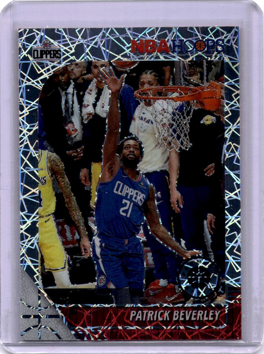 2019-20 Hoops Premium Stock #271 Patrick Beverley Prizms Silver Laser