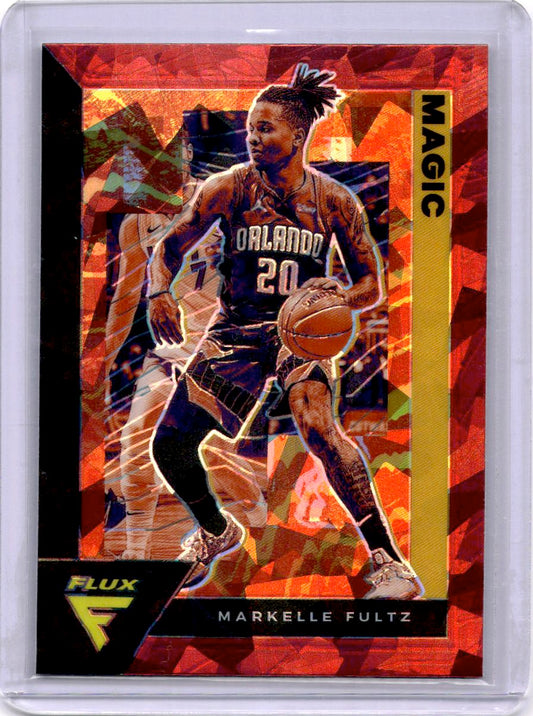 2020-21 Panini Flux #129 Markelle Fultz Red Cracked Ice