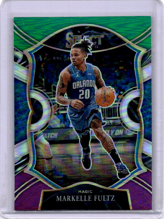 2020-21 Panini Select #52 Markelle Fultz Green White Purple