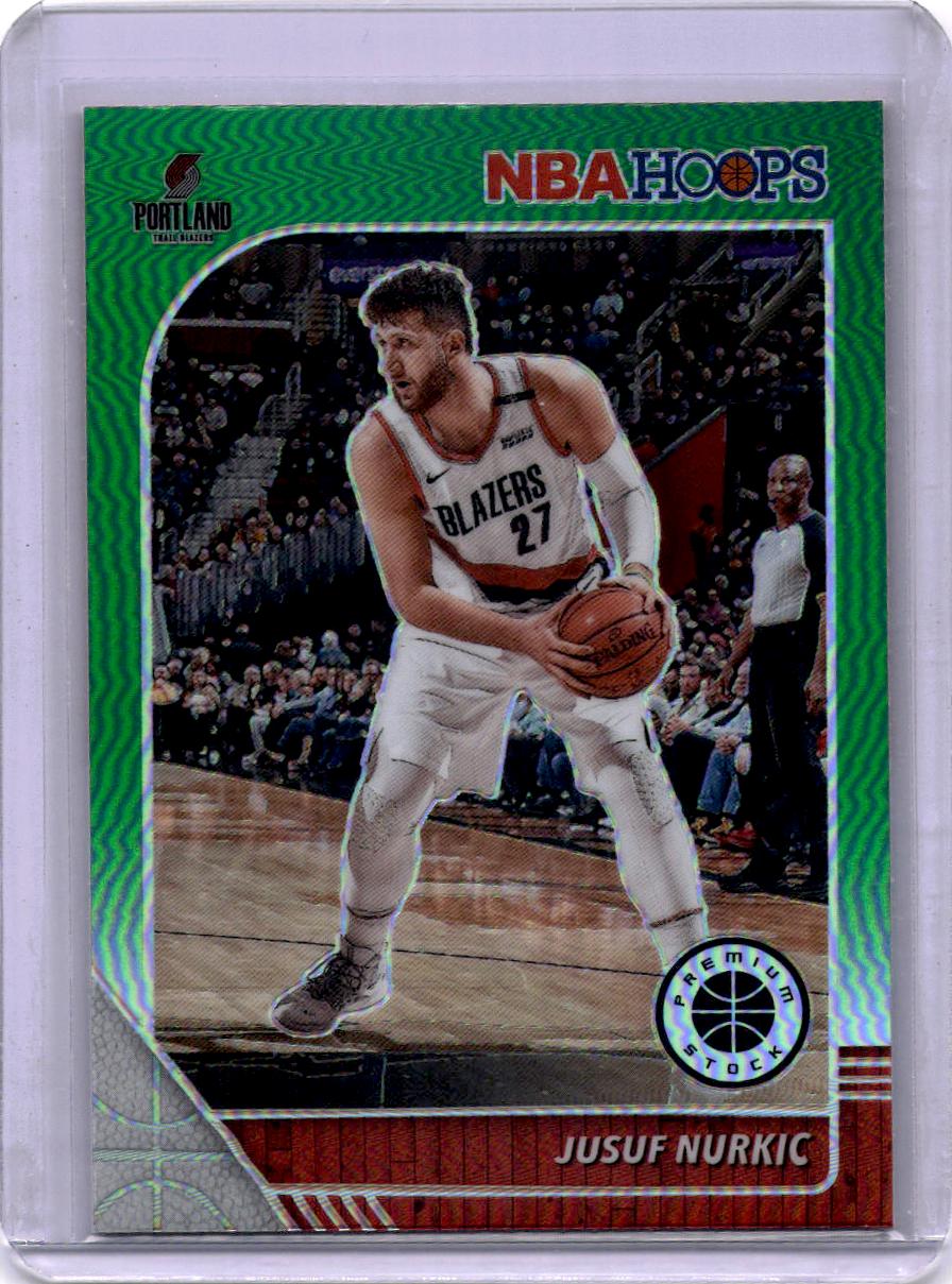 2019-20 Hoops Premium Stock #162 Jusuf Nurkic Prizms Green