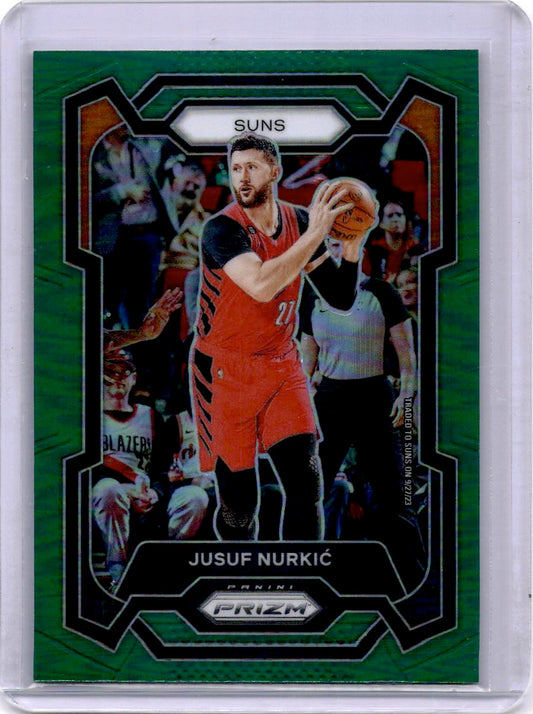 2023-24 Panini Prizm #277 Jusuf Nurkic Prizms Green